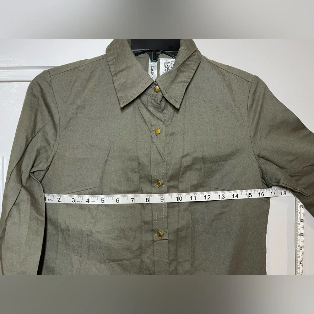 East Essence 🔹 Tunic Olive Green. XS - Picture 5 of 12
